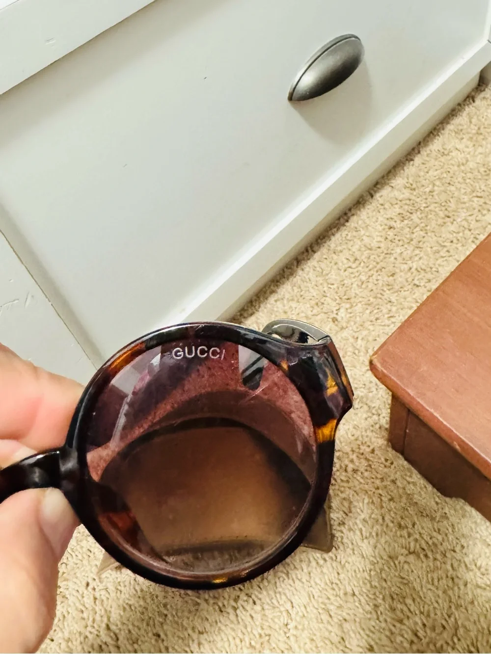 Gucci Tortoiseshell Round Women's Sunglasses with Brown Lenses